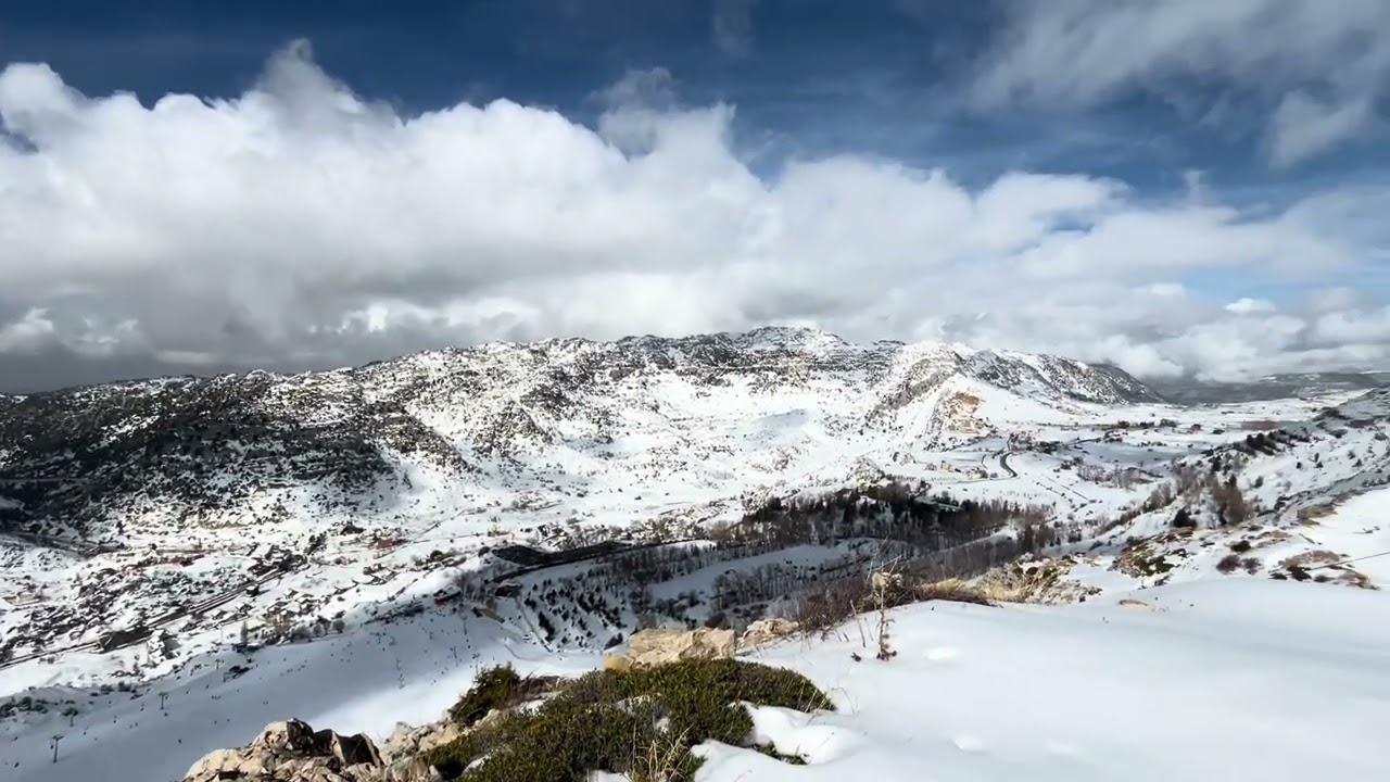Laqlouq lebanese mountains lakes winter season vacation tourism explore 