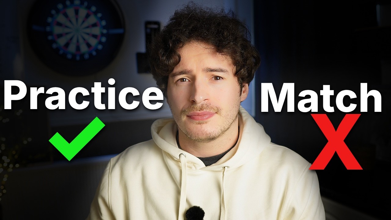 Why You Play Worse in Darts Matches Than in Practice
