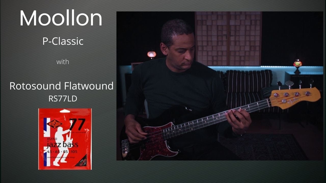 Moollon P-Classic - Rotosound Flatwound RS77LD #moollonpclassic #rotosound #pbass