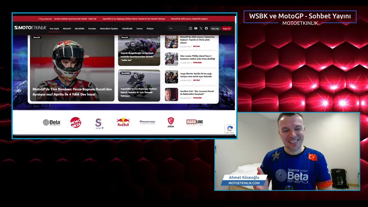 MotoGP'de Pist Etkinliği Başlıyor! İlk Defa Bir Türk Yarışçı Start Alacak! Canlı Sohbet Yayını