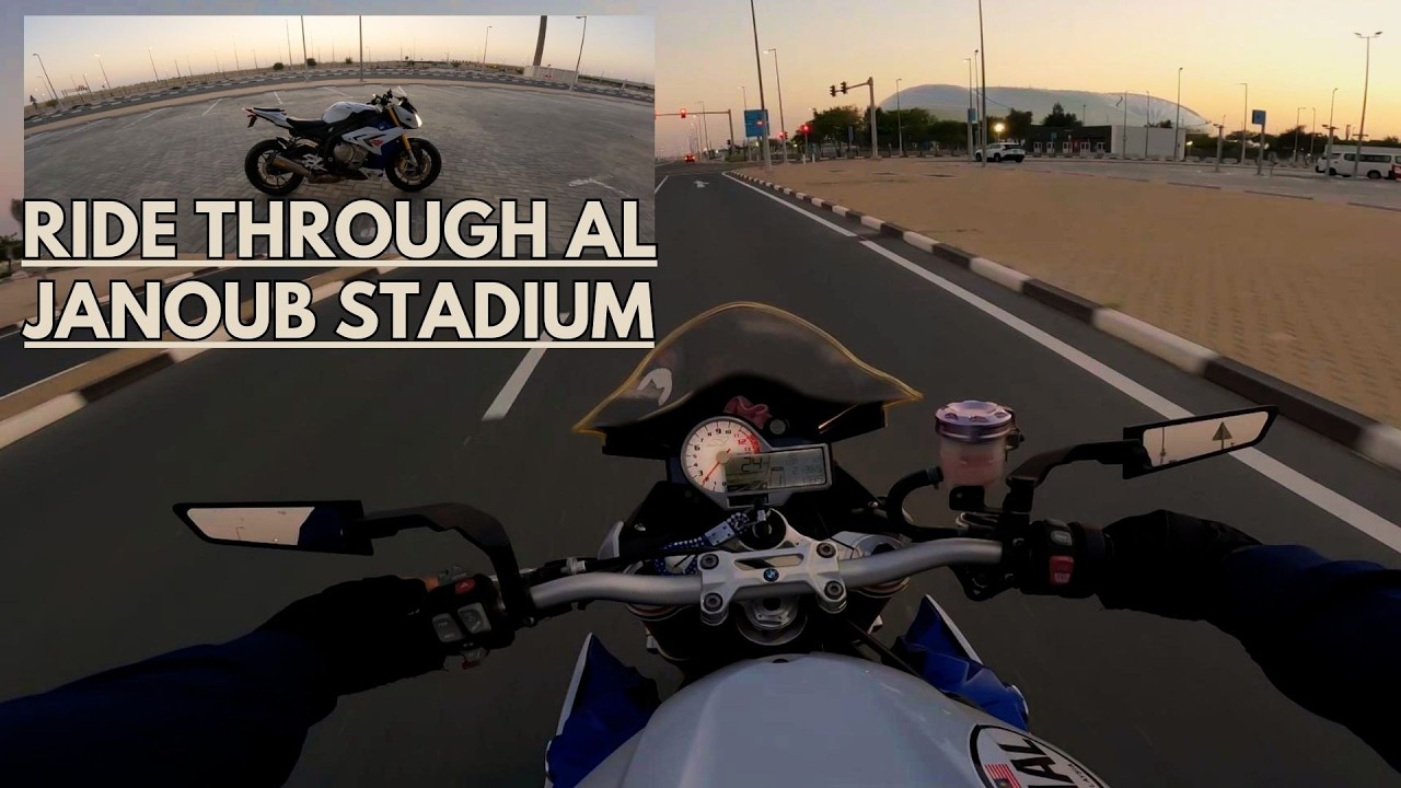 BMW S1000R  POV Arrow Exhaust + Quickshifter - Ride Through Al Janoub Stadium [4K]