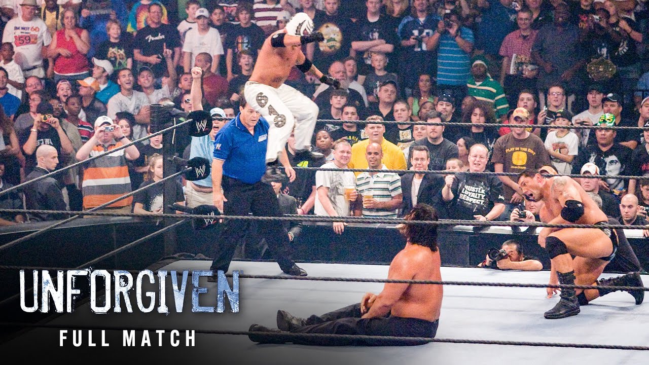 FULL MATCH: Great Khali vs. Batista vs. Rey Mysterio | World Championship Match: WWE Unforgiven 2007