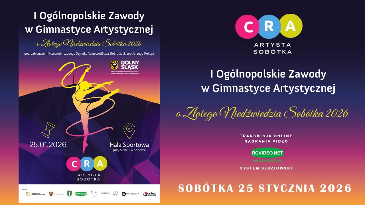 🔴🅻🅸🆅🅴 25.01.2026 - CZĘŚĆ 4 - I OGÓLNOPOLSKI TURNIEJ W GIMNASTYCE ARTYSTYCZNEJO ZŁOTEGO NIEDŹWIEDZIA