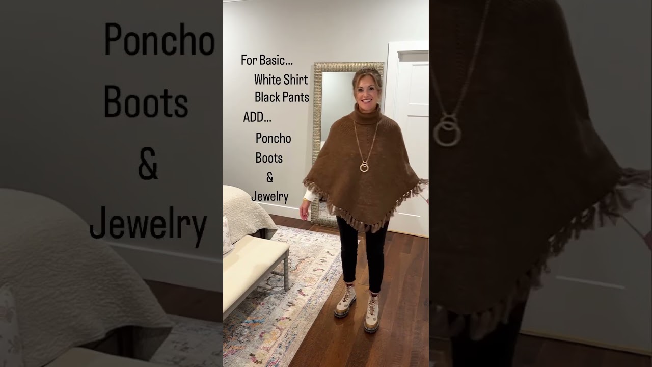 Poncho Style for Fall #styleblogger #fallstyle #poncho
