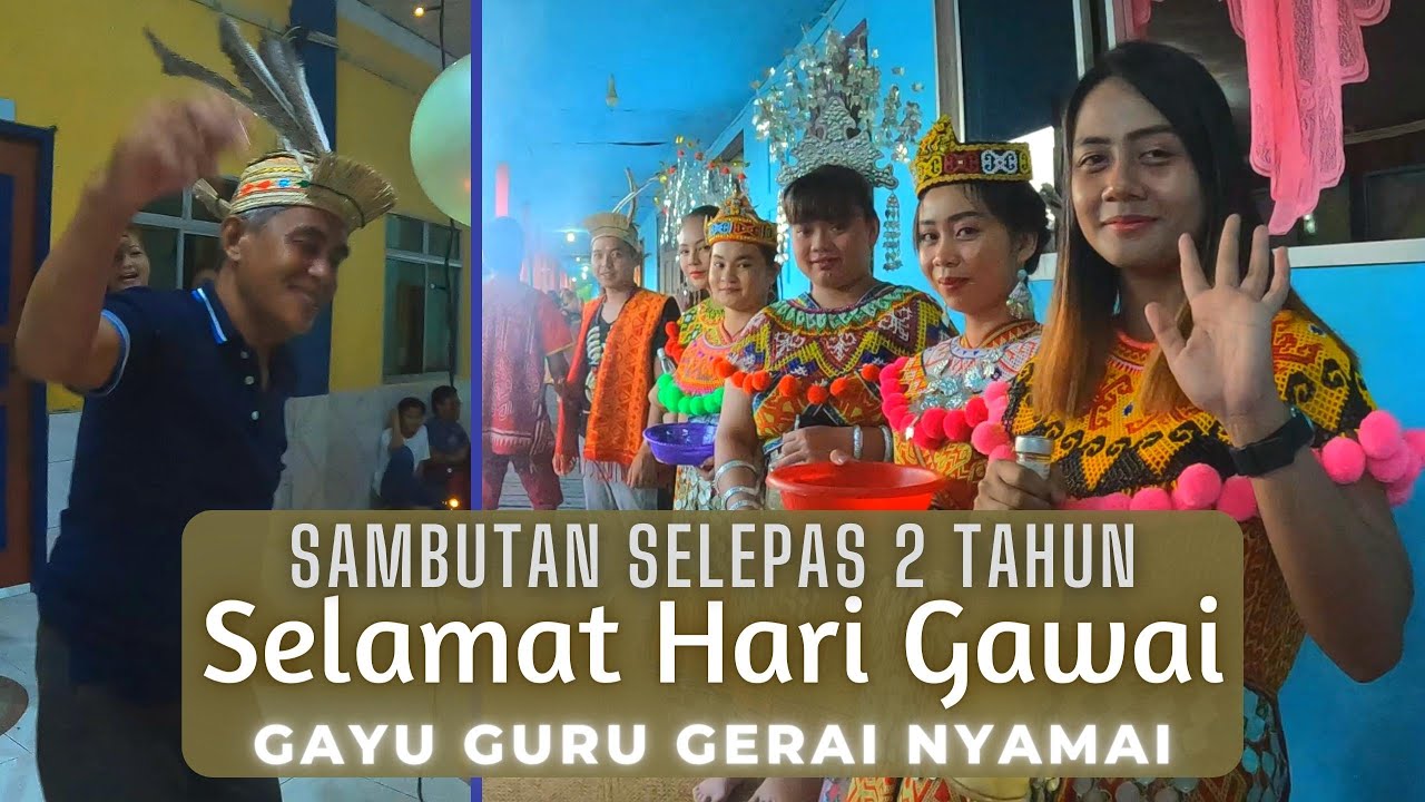 Sambutan Hari Gawai Dayak 2022 di Kampung @ Maong, Machan Sarawak.