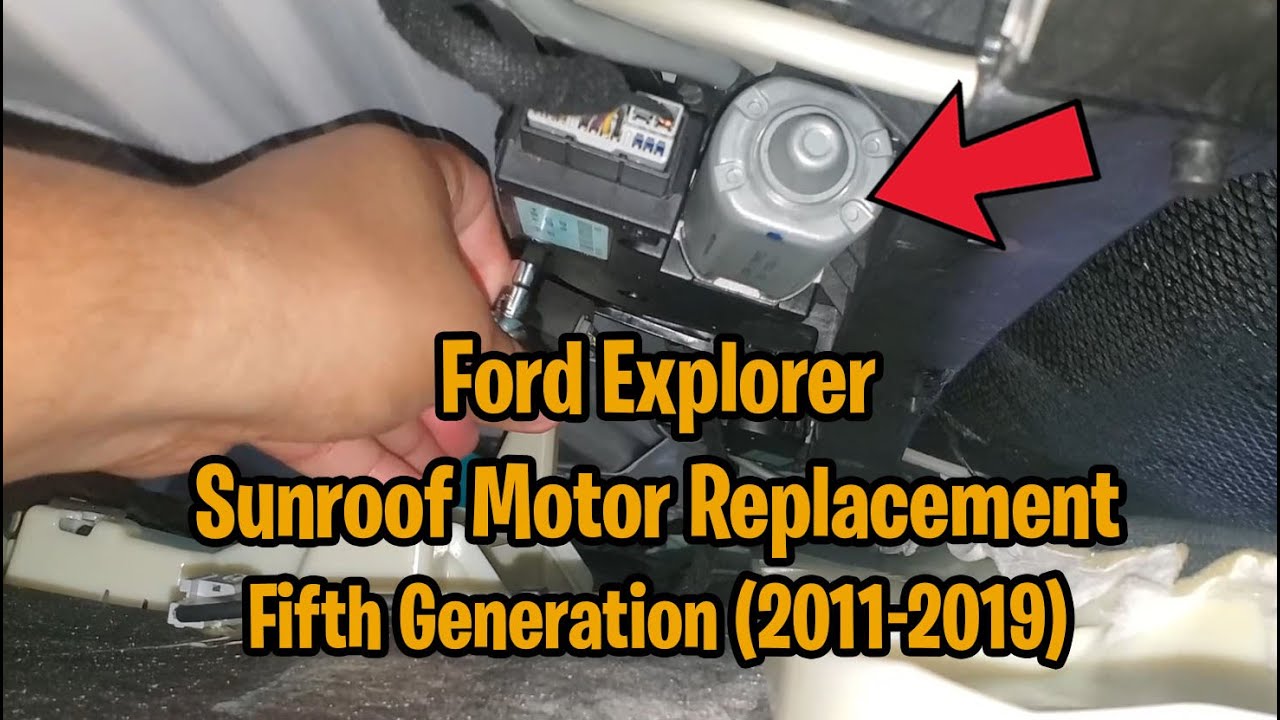Процесс замены и инициализации мотора люка Ford Explorer 2014 года