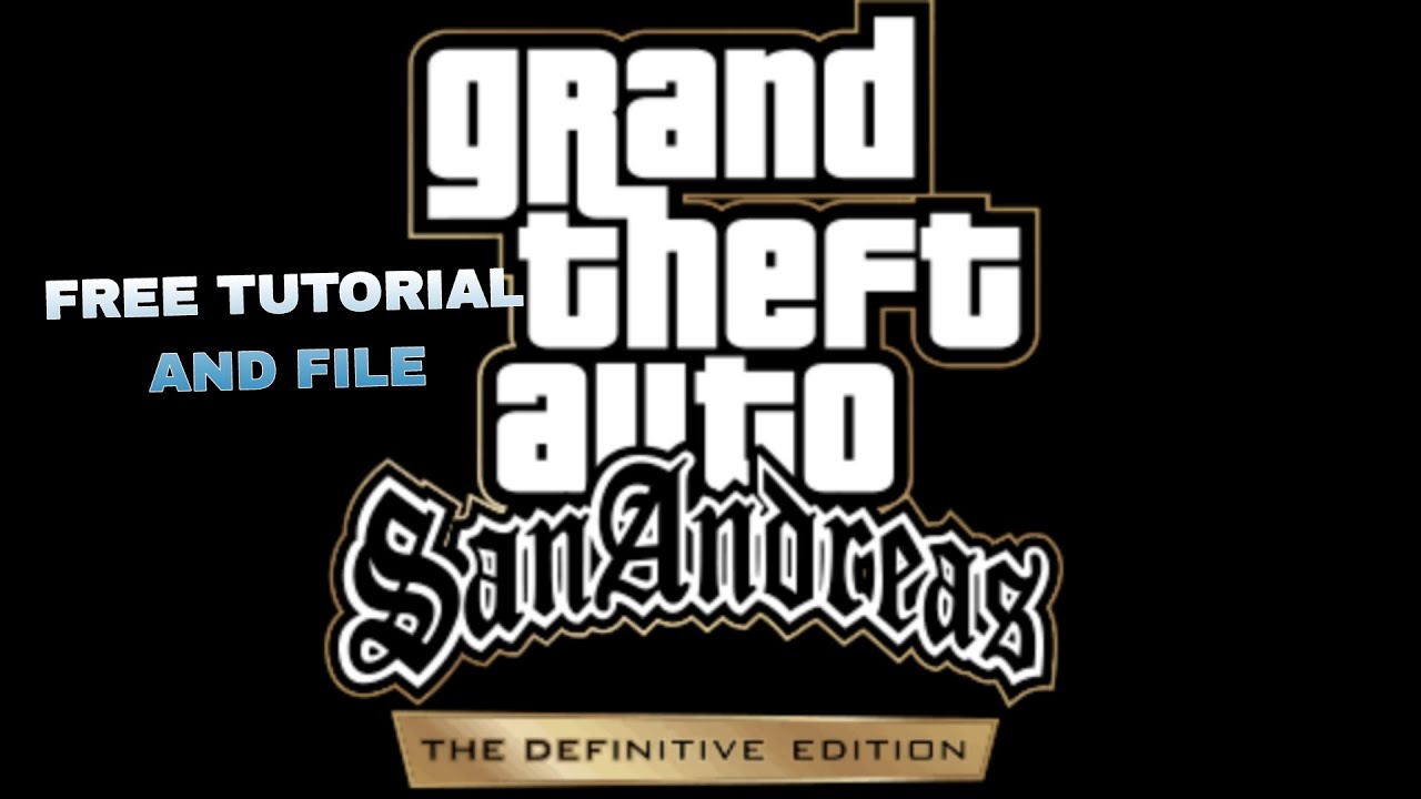 GTA SAN ANDREAS DEFINITIVE EDITION 60FPS @Gaminghub946  Free Tutorial and Files
