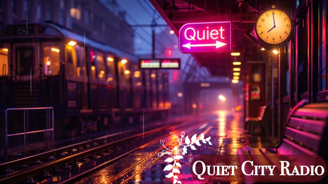 Rainy Night Train Platform – Quiet City Radio | 雨の駅ホームLoFi