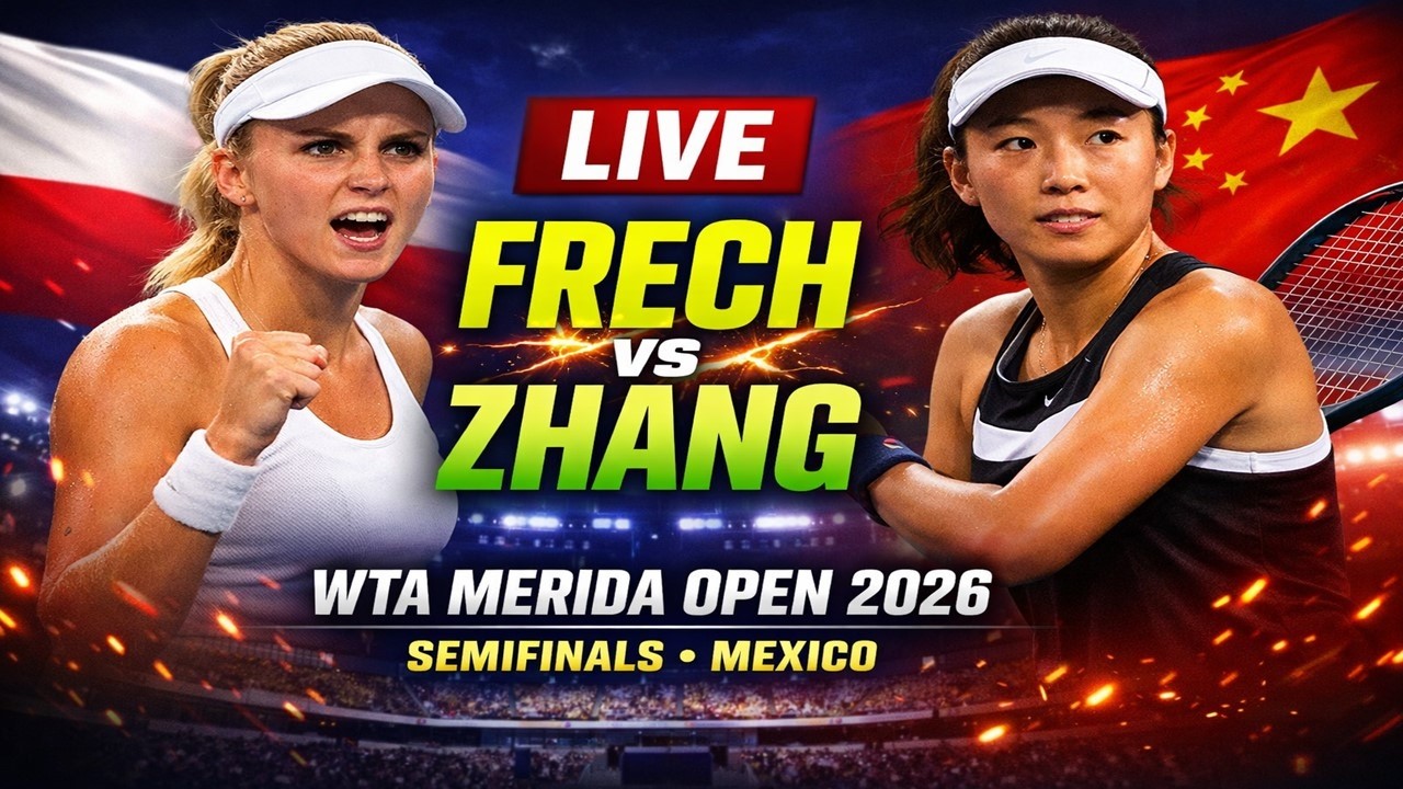 Magdalena Frech vs Shuai Zhang 🎾LIVE TENNIS WTA MERIDA OPEN MEXICO 2026 | Semifinals