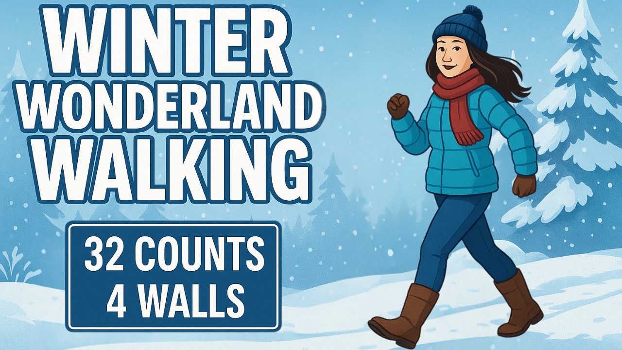 Winter Wonderland Walking Line Dance Demo | Seattle Line Dance 
