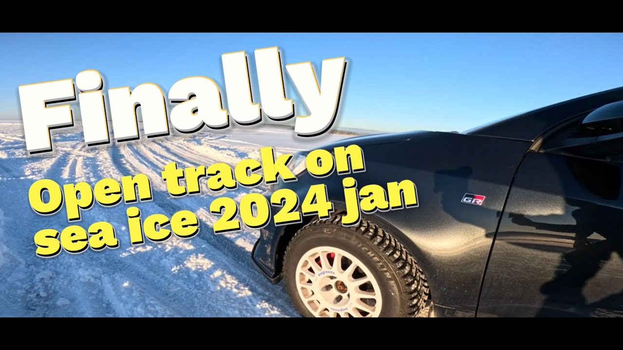 Drifting on sea ice 2024 January (Toyota GR Yaris and EVO 8)