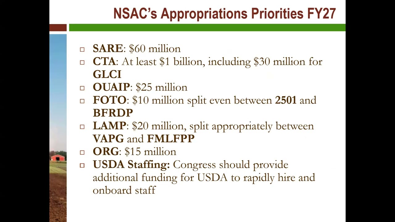 Beginning Farmer & Rancher Subgroup meeting - February 19, 2026
