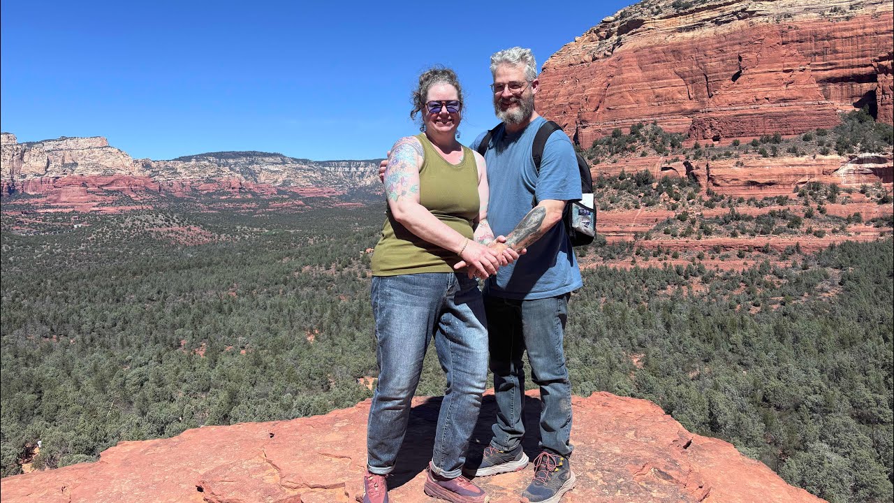 We hiked to the top of Devils Bridge ! 