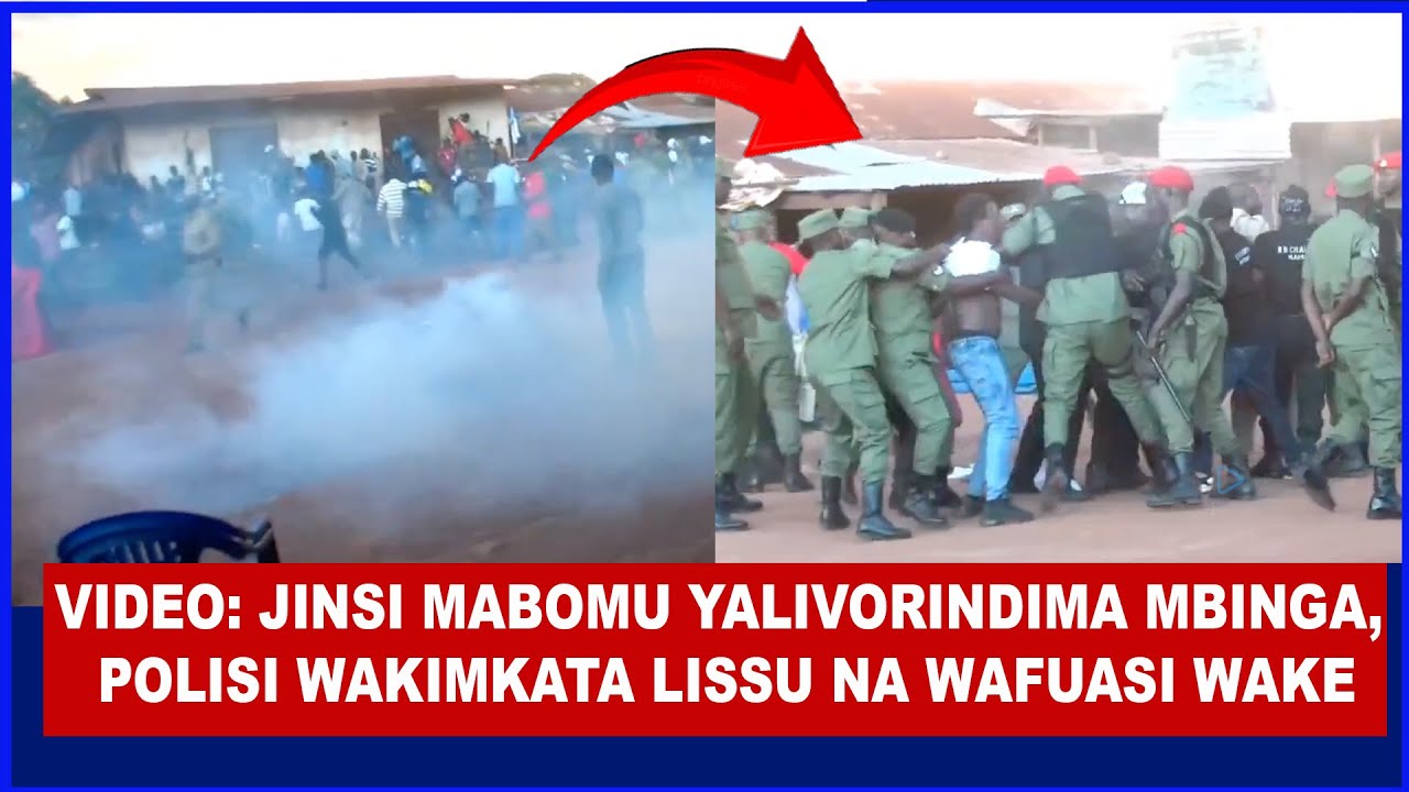 TAZAMA MABOMU YALIVORINDIMA MBINGA TUNDU LISSU AKIKAMATWA, MKUTANO WATAWANYWA
