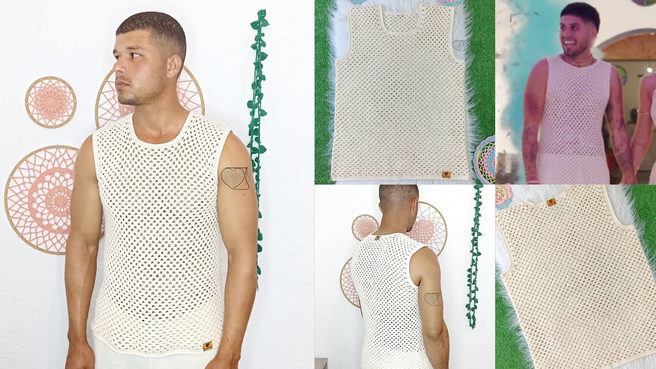 Camiseta de crochê Zé Felipe todos os tamanhos