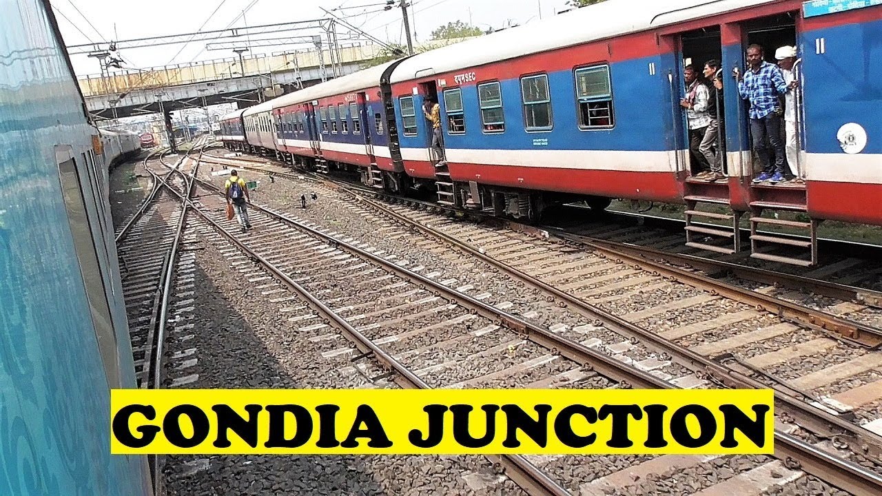 Parallel Arrival At Gondia Junction | Samnapur Gondia DEMU & Santragachi Pune Humsafar