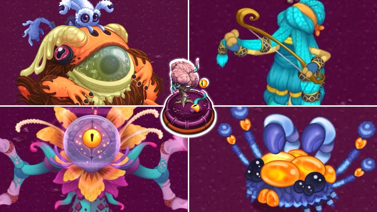 Psychic Island: All New Monsters (All Sounds & Animations) | My Singing Monsters