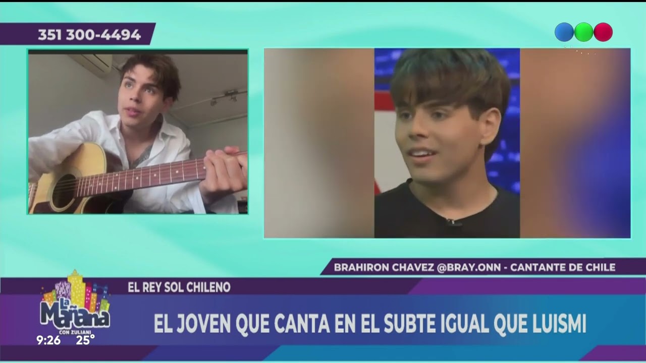 EN EL SUBTE DE CHILE, CANTA IGUAL QUE LUIS MIGUEL: BRAHIRON CHAVEZ