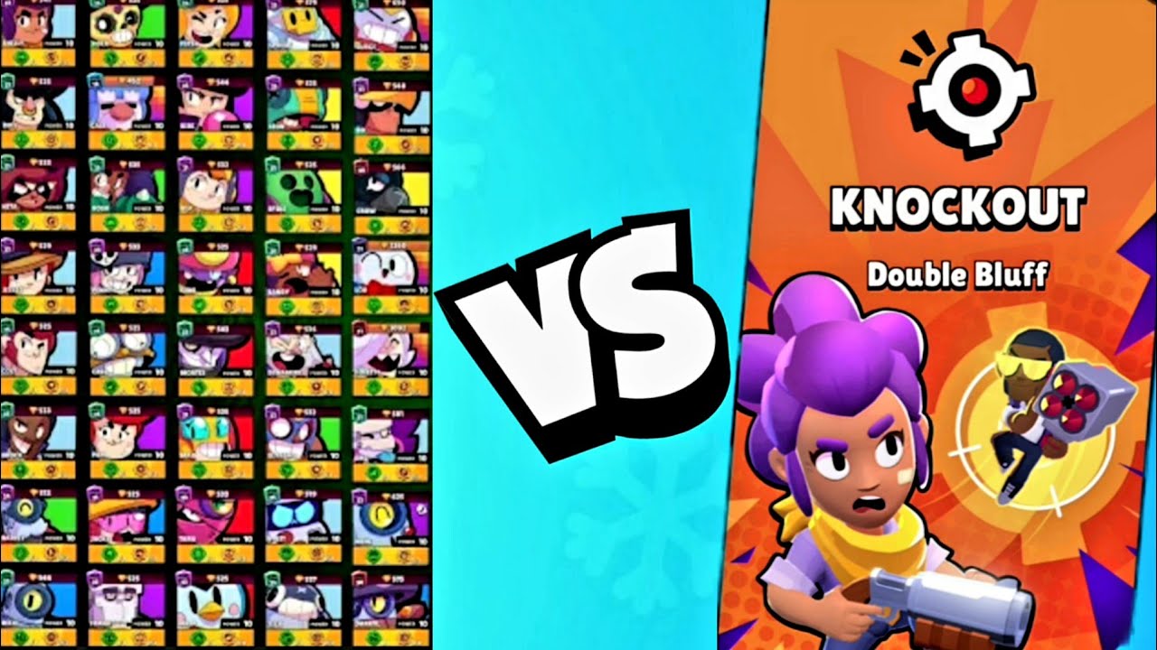 Knockout Double Bluff vs All Brawlers | Brawl Stars