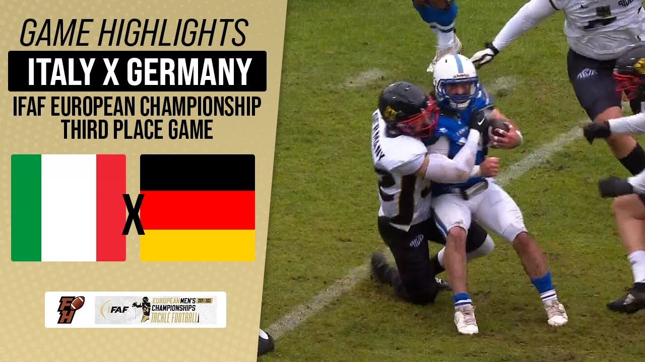 ITALY X GERMANY | 3RD PLACE GAME | IFAF EUROPEAN CHAMPIONSHIP 24/25 | Game Highlights