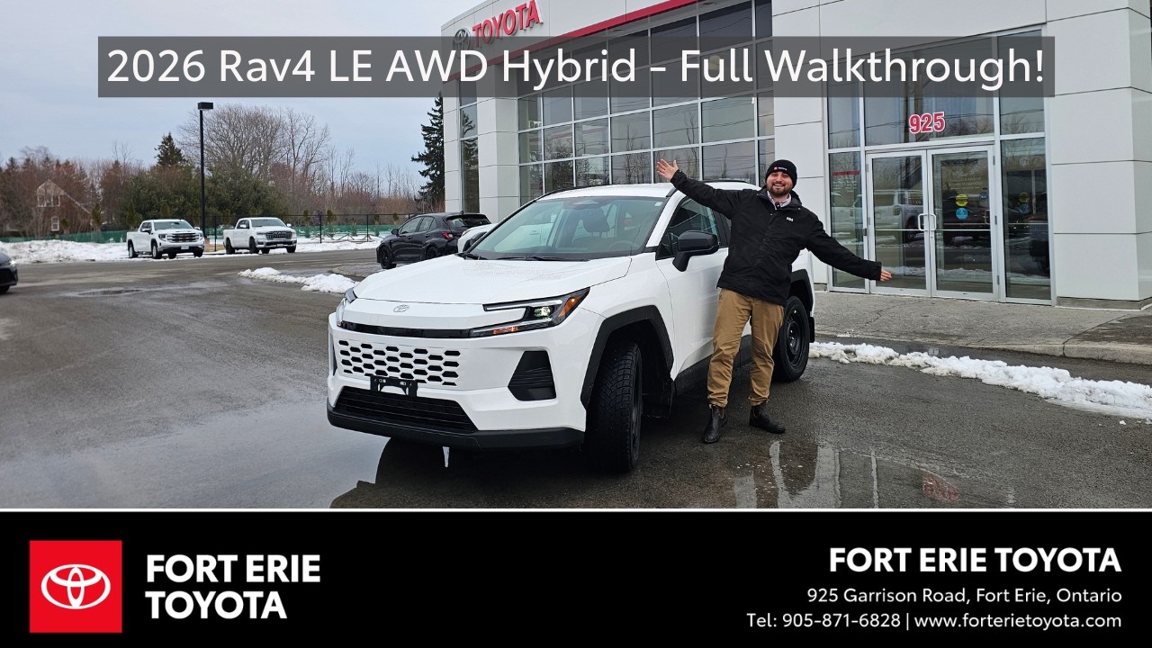 Full Walkthrough of the All New 2026 Rav4 LE!