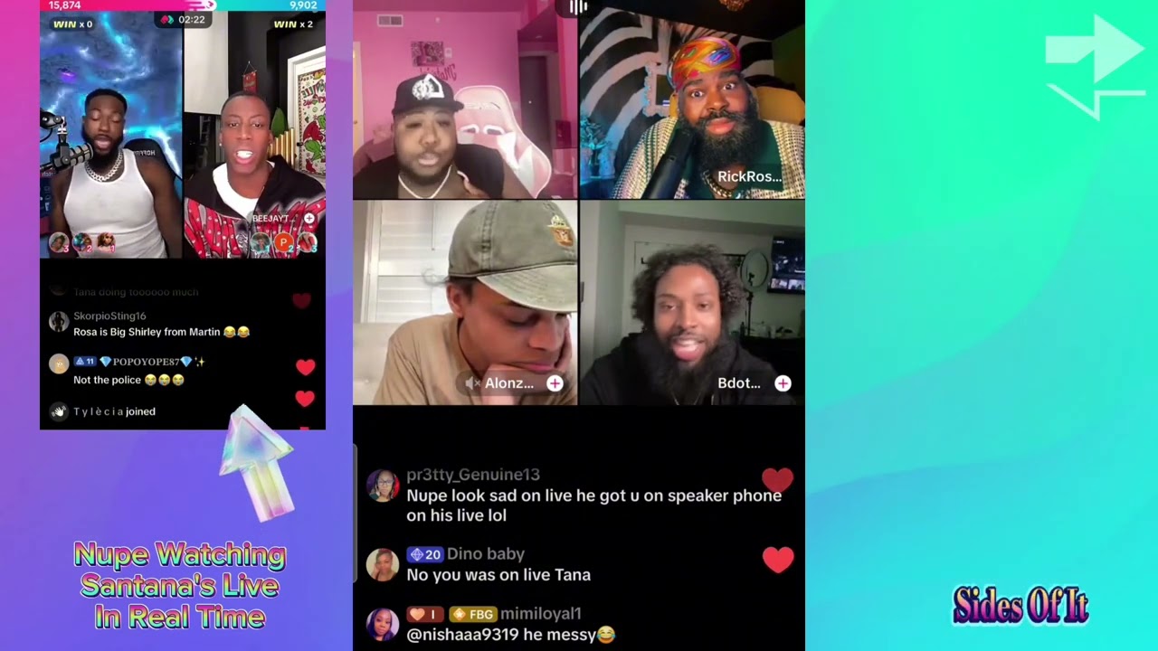 Saucy Santana CONFRONTS BDot & Nupe about spring break TEA LIVE (Part 2)