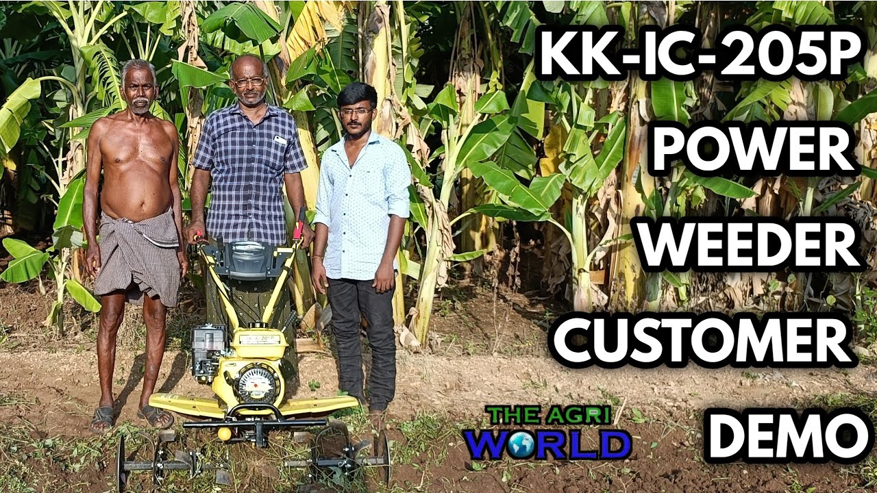 KK-IC-205P Power Weeder Direct Review In Customer Field And Working Video|| The Agri World