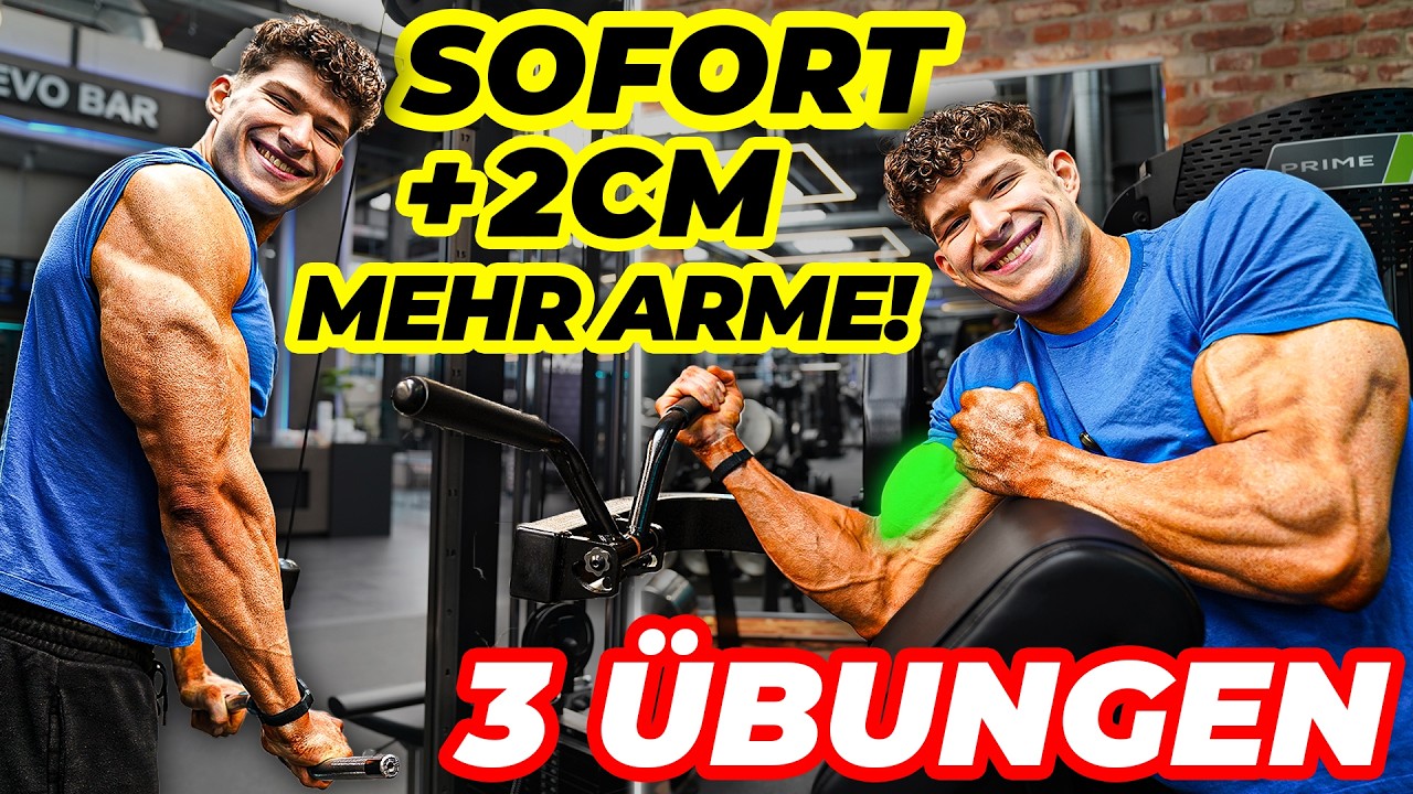 Direkt +2cm fettere ARME durch diese 3 &Uuml;bungen!