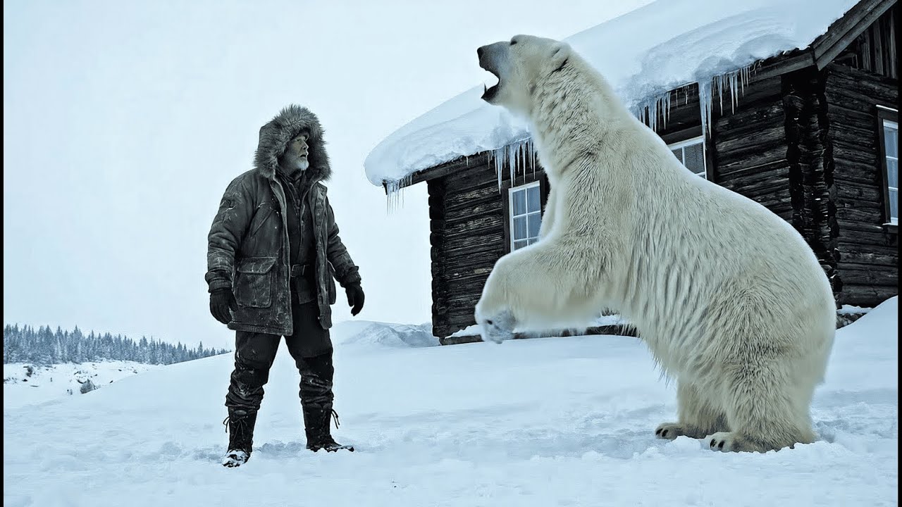 Alone at −81°C: Surviving alone in a blizzard surrounded by polar bear
