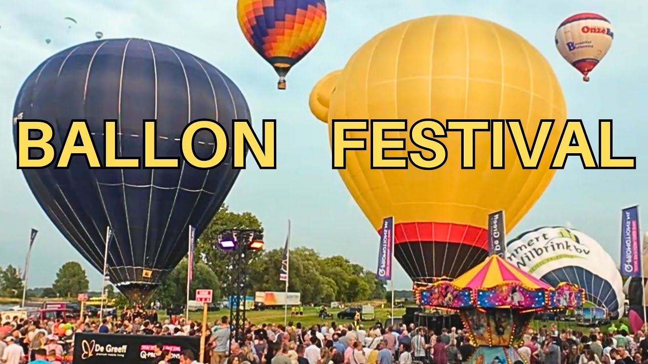 BALLON FESTIVAL GRAVE en HEERLIJK ETEN. Gratis camperplek midden in het stadje Grave.