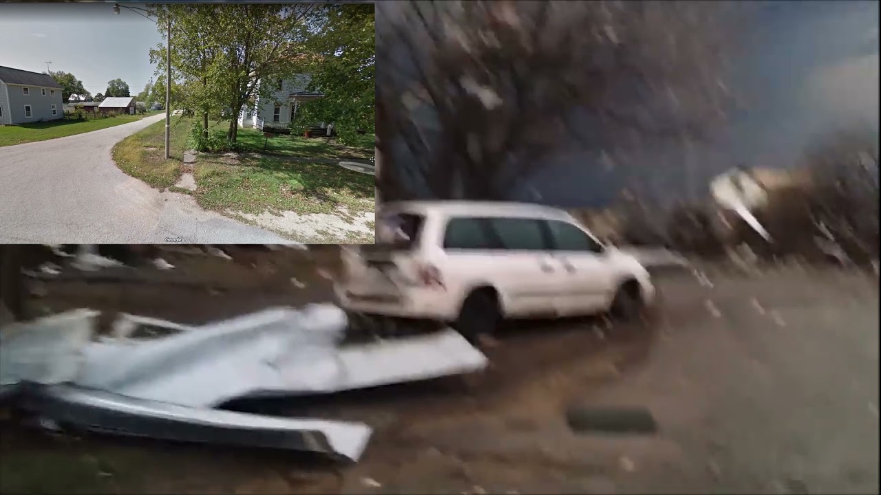 Fairdale Tornado Aftermath with Google street view