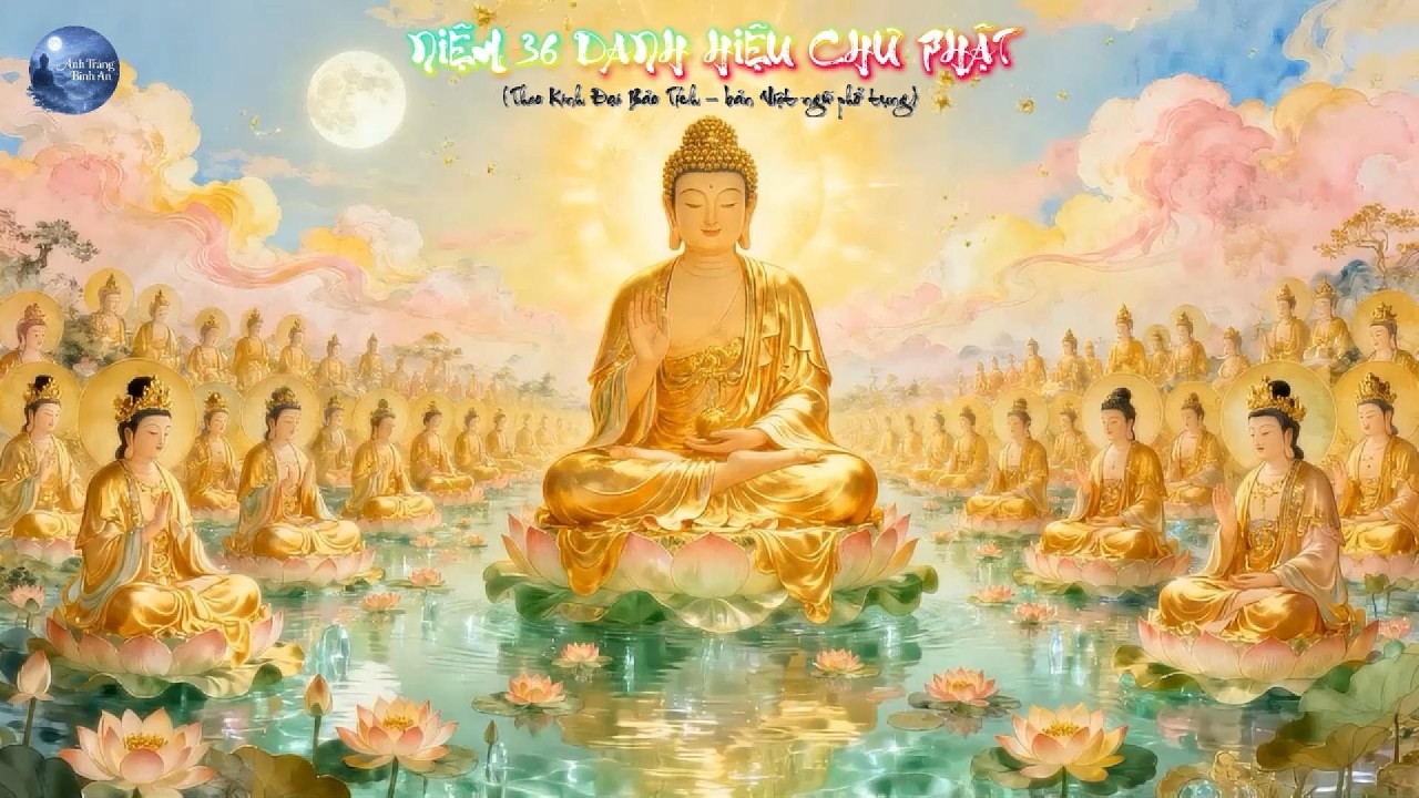 Niệm 36 Danh Hiệu Phật 1 Giờ | Công Đức Lớn Theo Kinh Đại Bảo Tích – Tâm An, Trí Sáng