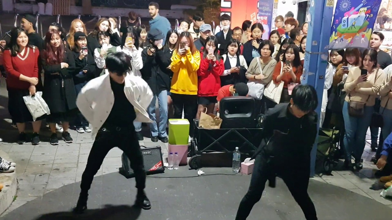 20191023 홍대 퍼포먼스팀 엠와이엠(MYM:김효진-김영원) 합동버스킹 08 - Heart Shaker _ TWICE