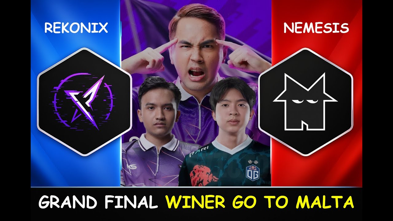 THE GRAND FINAL PEMENANG BERANGKAT KE MALTA DI EUROPE - REKONIX VS NEMESIS RES 3 BS SEA CQ DOTA 2