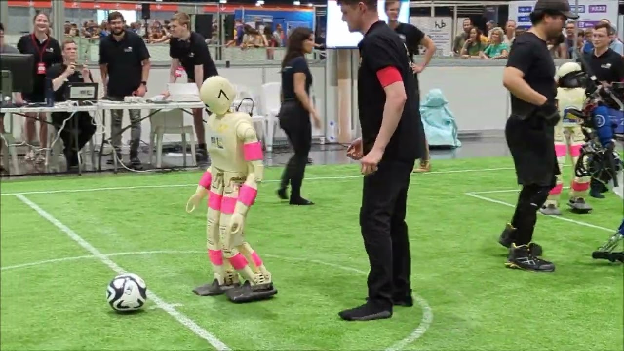 RoboCup Soccer 2023 Humanoid AdultSize Semifinal: NimbRo vs. RoMeLa (ARTEMIS)