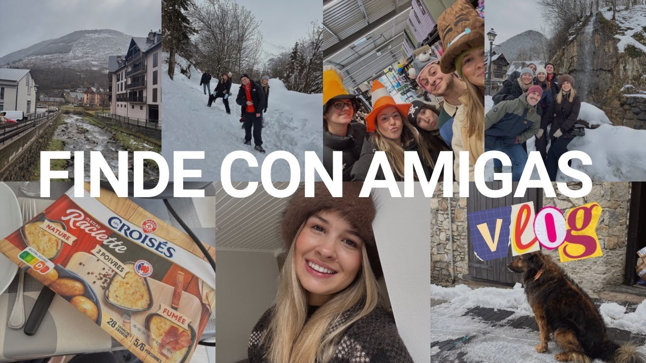 FINDE EN LA NIEVE CON AMIGAS | action, tedi, comidas, mucha nieve, risas, impostor... VLOG 25 #vlogs