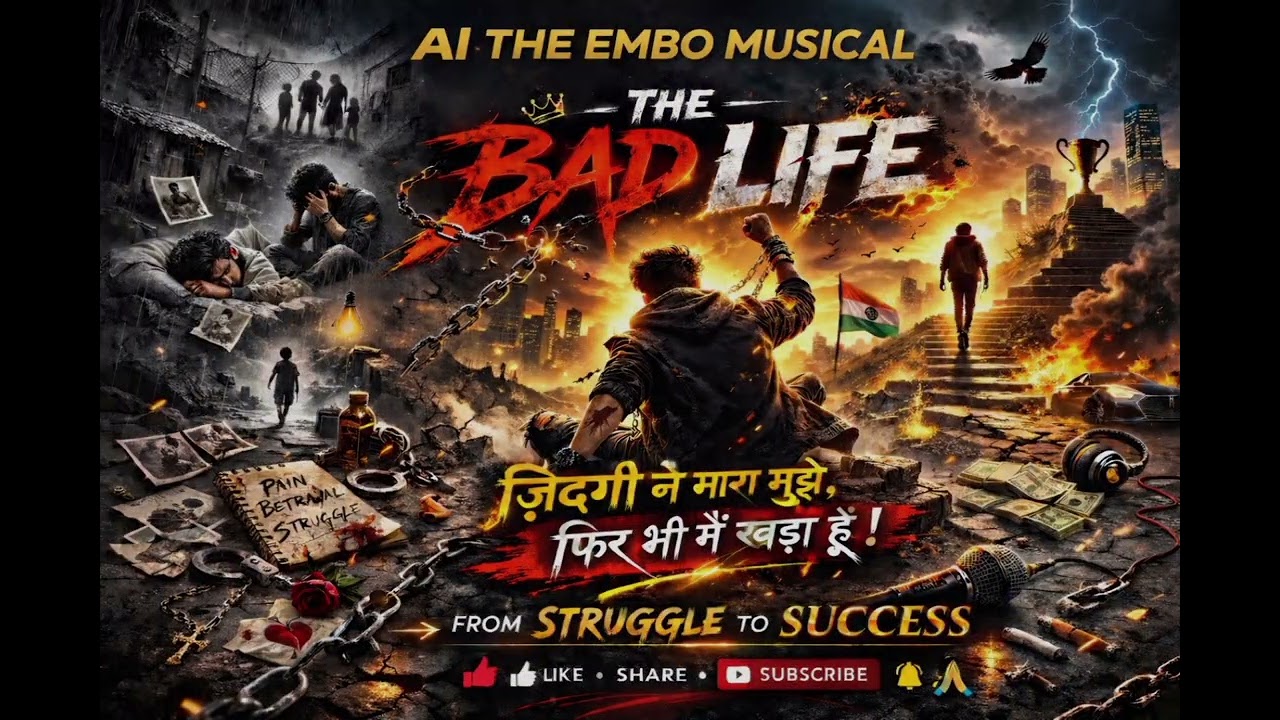 Bad Life The Comeback (Ai The EMBO Musical )Hindi x English Rap Song.(From Pain To Power) #struggle 
