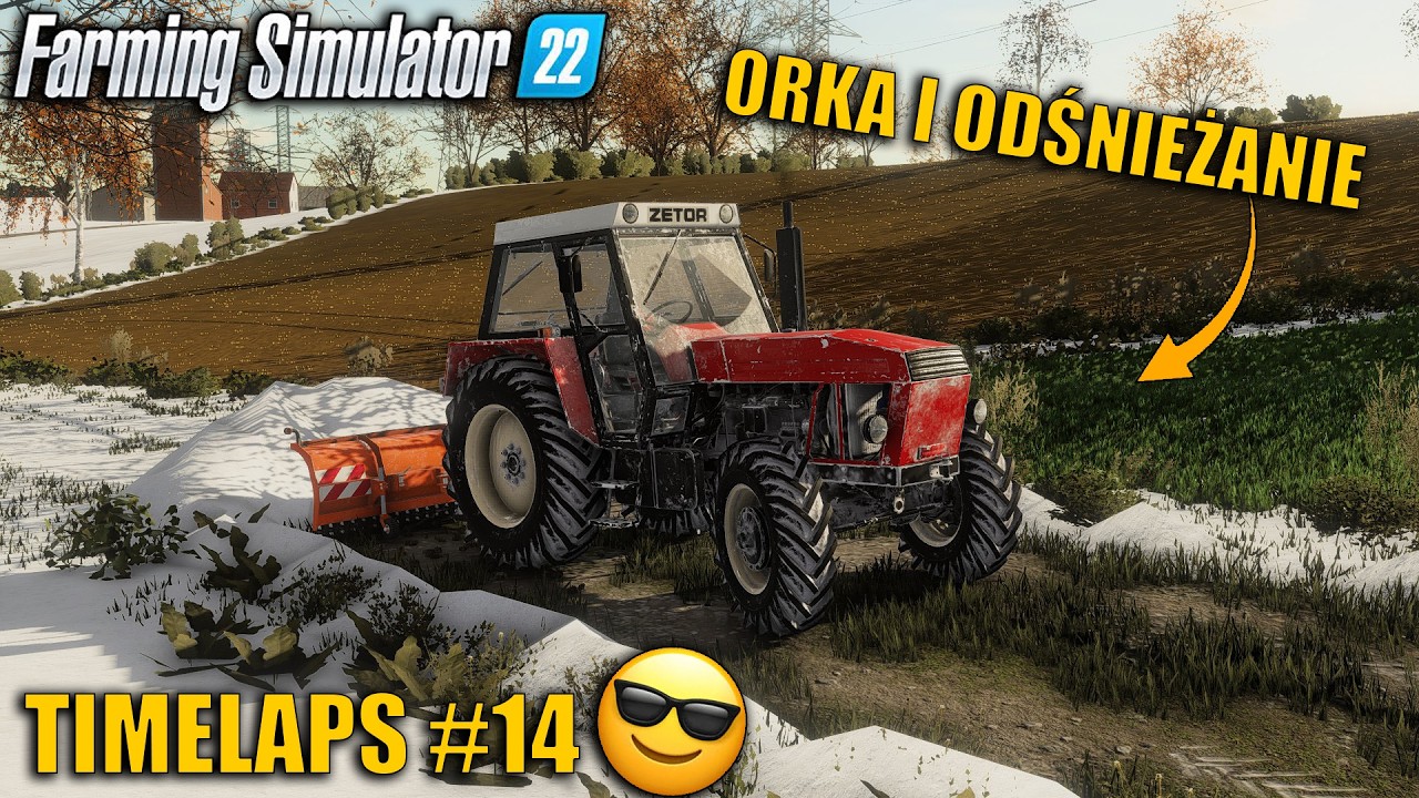 ZIMOWA CIĘŻKA OKRA😲KOŃCÓWKA ORKI🔥ZETOR 16145 POWER🤪ODŚNIEŻANIE😎TIMELAPS #14😍