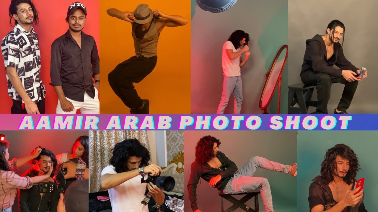 AAMIR ARAB PHOTO SHOOT BEHIND THE SCENES WITH BROTHERS/ALAM KHAN /