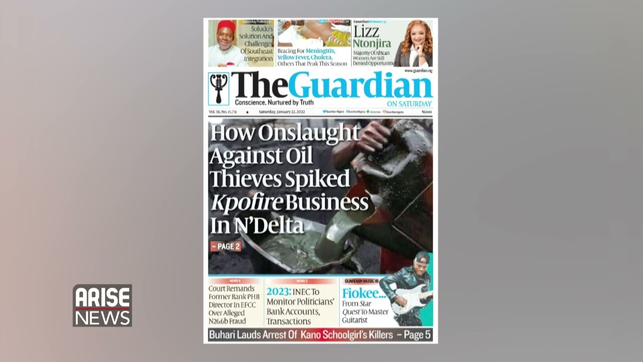 "HOW ONSLAUGHT AGAINST OIL THIEVES SPIKED KPOFIRE BUSINESS IN N'DELTA"+ OTHER HEADLINES