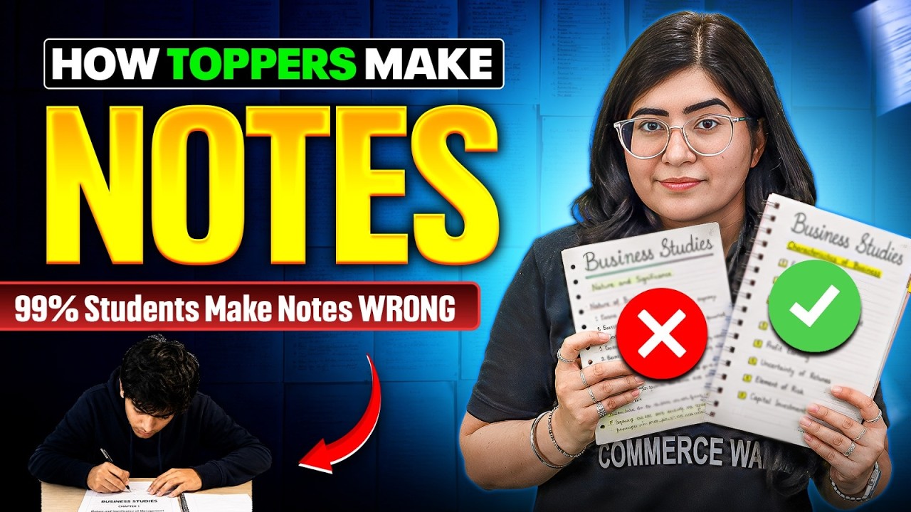 How to Make Perfect Notes for Class 11 Business Studies 😱🔥 | Secret Method You Must Know!!