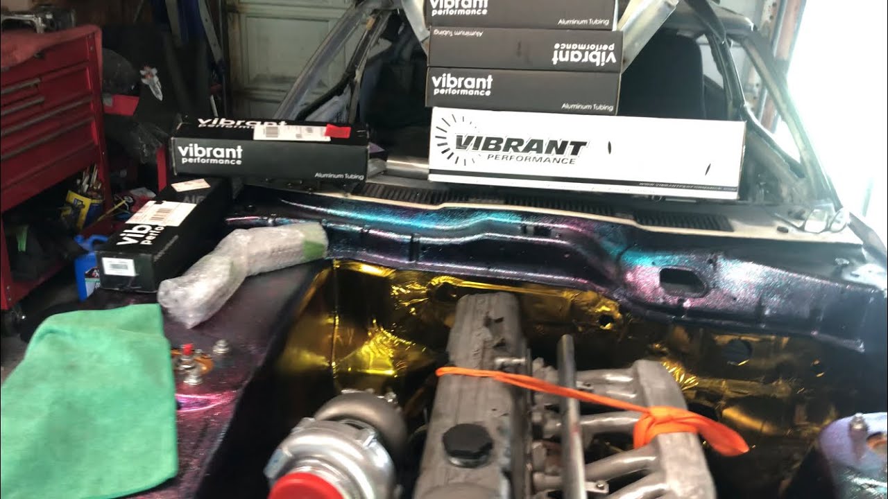 280zx turbo swap L28 turbo, upgrading turbo Plumbing￼ with ( Vibrant performance products)