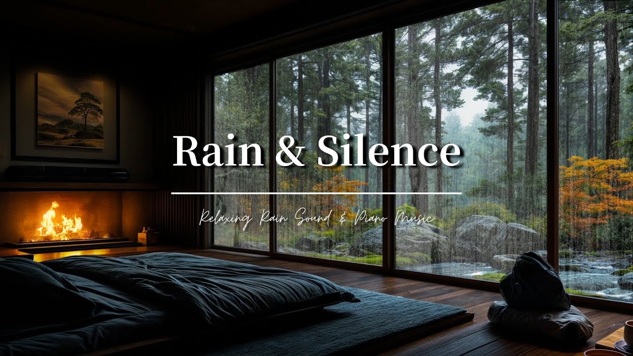 Rain & Silence | Minimal Night Rain Ambience for Deep Sleep & Mental Stillness