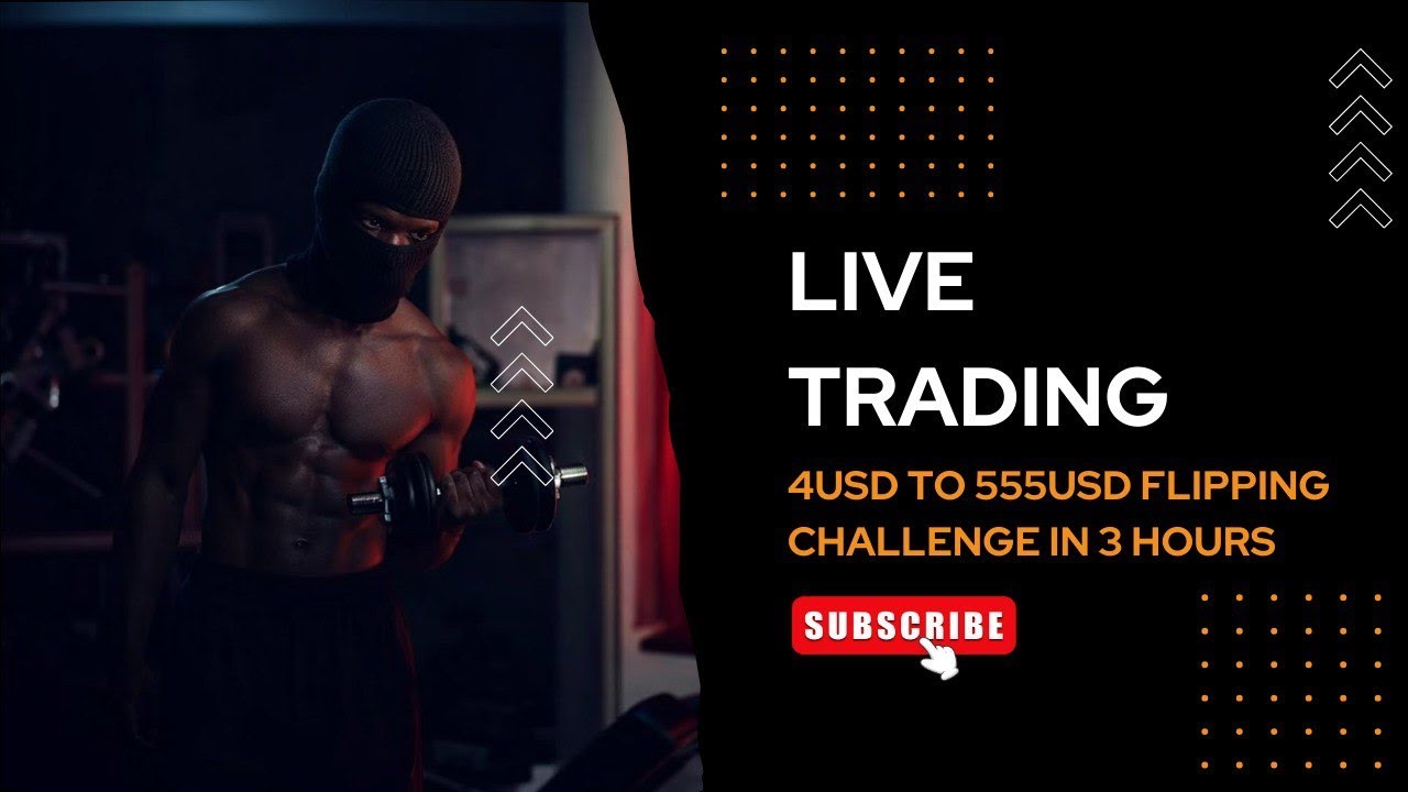 A MEGA FLIP CHALLENGE🔥💰| $4 TO $555 IN 3-HOUR LIVE TRADING | WWW.DBOTSPACE.SITE