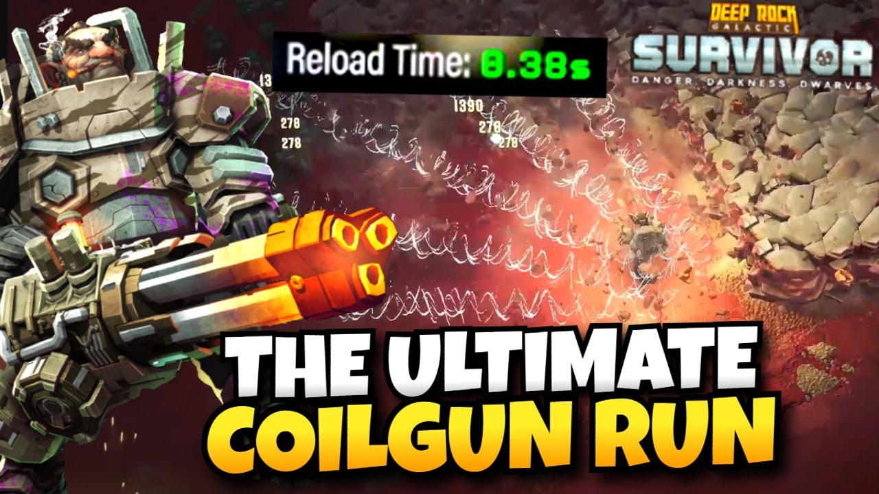0.38s Reload Multibeam Coilgun Mining! THE DREAM!! | Deep Rock Galactic: Survivor