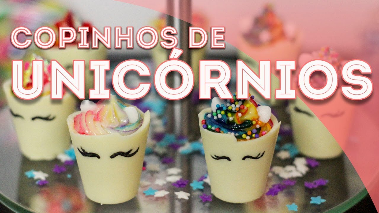 Copinhos UNICÓRNIO - com leite ninho TRUFADO