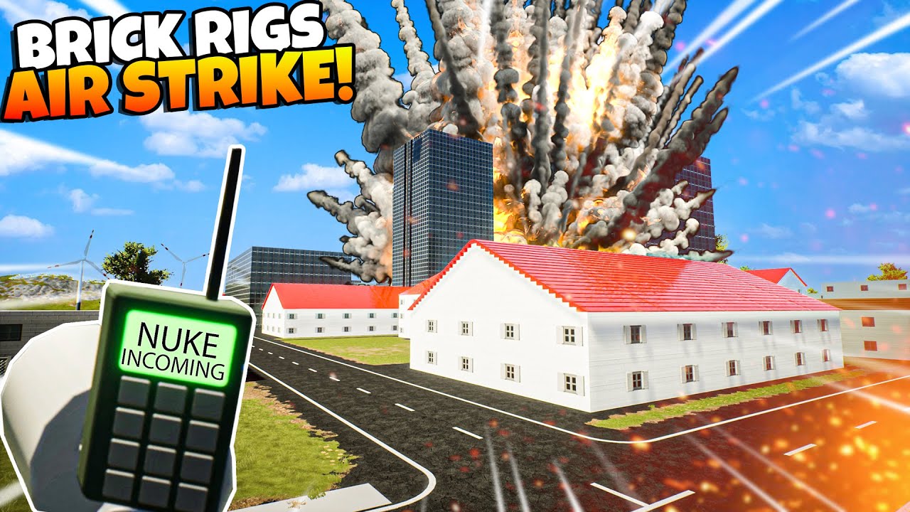 We Called an Air Strike to Stop The Brick Rigs Train?!