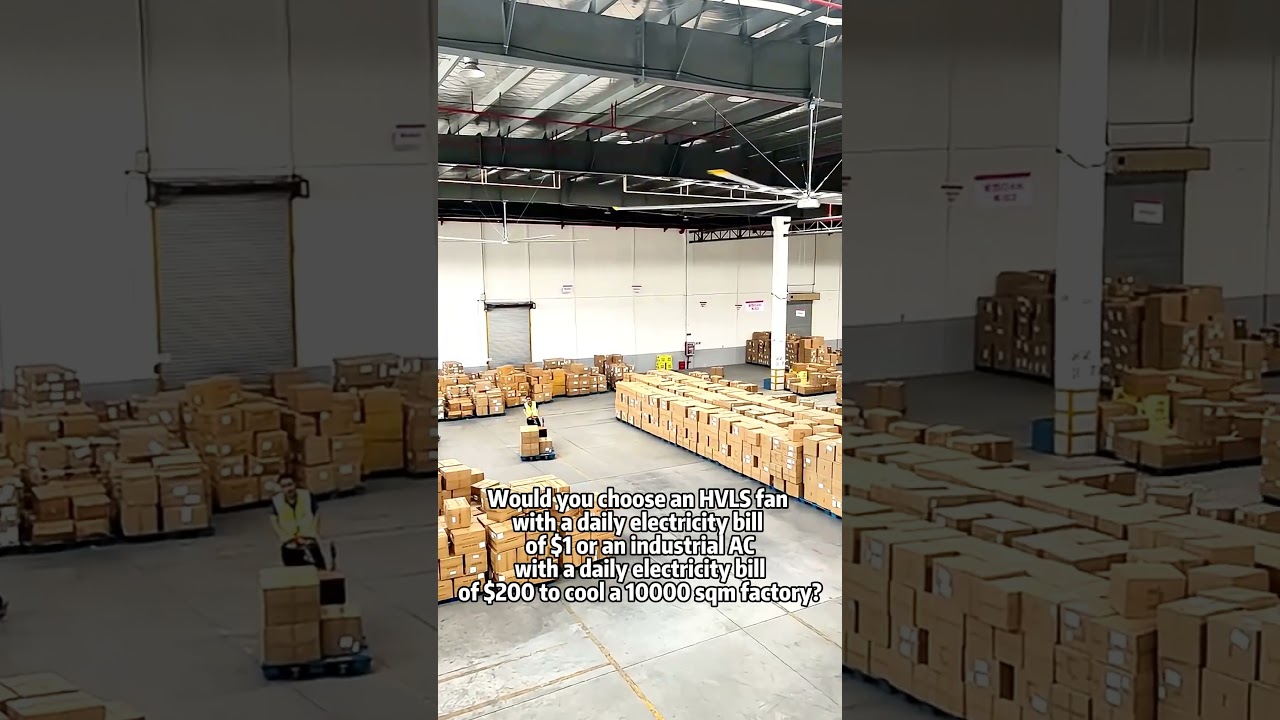 HVLS Fans Made in China , Energy-Efficient Cooling for Factories & Warehouses.#industrial #fan #hvls