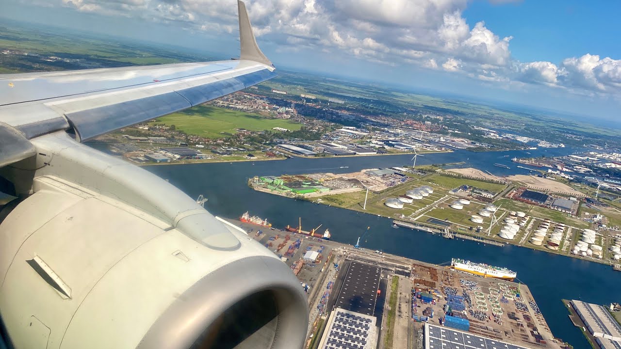 *Windy landing!* | German Airways (KLM) | E190 | Stuttgart - Amsterdam