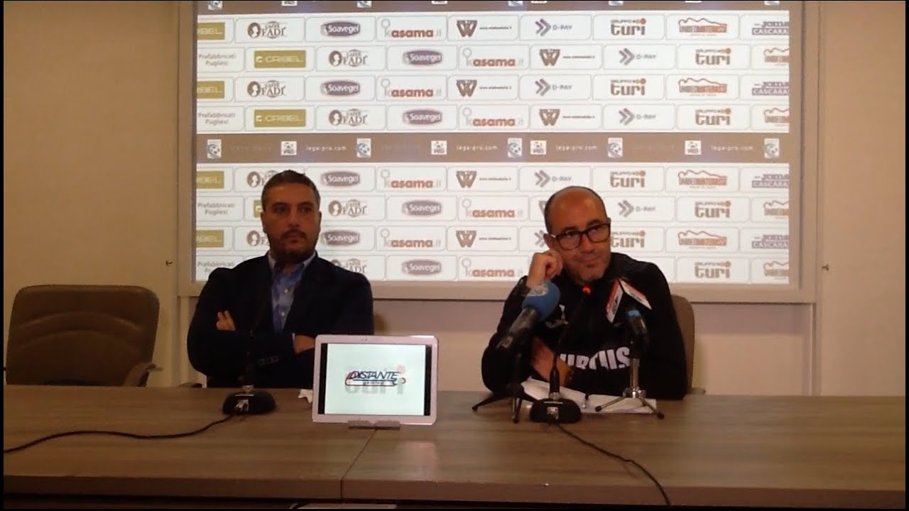 Conferenza Stampa pre Virtus Francavilla Calcio-Casertana del ds Fracchiolla e mister Zavettieri